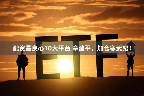 配资最良心10大平台 章建平，加仓寒武纪！