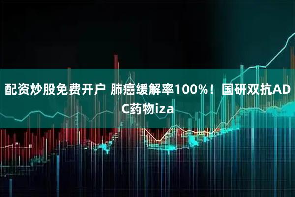 配资炒股免费开户 肺癌缓解率100%！国研双抗ADC药物iza